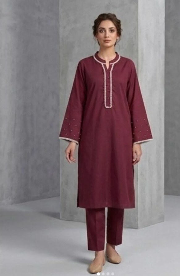 Dark Byzantium — plum embellished suit by Elique by MS